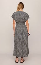 Load image into Gallery viewer, Z SUPPLY-SANNA IRIS FLORAL MIDI DRESS IN ECLIPSE