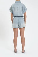 Load image into Gallery viewer, DAZE-SURFSIDE DRAWSTRING ROMPER WILDCARD