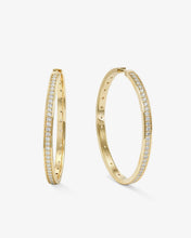 Load image into Gallery viewer, MELINDA MARIA- ASHLEY REVERSIBLE HOOPS 2”