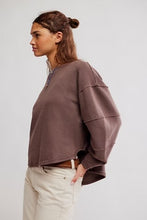 Load image into Gallery viewer, FREE PEOPLE- TOTAL ECLIPSE TEE FRENCH CHOCOLATE