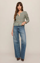 Load image into Gallery viewer, Z SUPPLY-MEDINA STRIPE CARDIGAN IN AQUA CLOUD