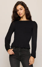 Load image into Gallery viewer, Z SUPPLY-CAREY SMOCKED PEPLUM TOP