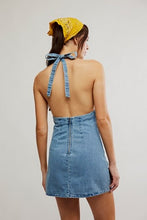 Load image into Gallery viewer, FREE PEOPLE- TREVI DENIM MINI DRESS
