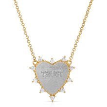 Load image into Gallery viewer, JOY DRAVECKY- HEART OF TRUST SILVER NECKLACE