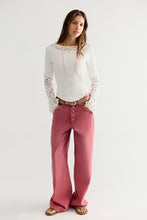 Load image into Gallery viewer, FREE PEOPLE- AMBER LACE CUFF TOP