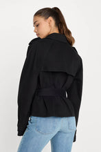 Load image into Gallery viewer, GOOD AMERICAN-CROPPED TRENCH JACKET