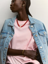 Load image into Gallery viewer, BAUBLEBAR-RED JANETTE BEADED RING NECKLACE -CARNELIAN