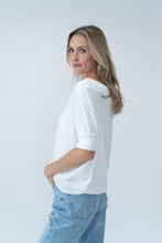 Load image into Gallery viewer, Six Fifty Short Sleeve Anywhere Women Top in ivory Woman