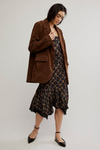 Load image into Gallery viewer, FREE PEOPLE-PAPER CUT VEGAN BLAZER BROWN BEAR