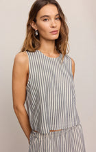 Load image into Gallery viewer, Z SUPPLY- SLOANE KNIT STRIPED TOP IN ECLIPSE