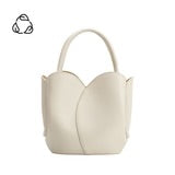Load image into Gallery viewer, MELIE BIANCO- TULIP BONE RECYCLED VEGAN TOP HANDLE BAG