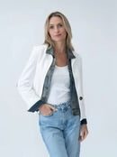 Load image into Gallery viewer, Six Fifty-mixed Media Denim Jacket Clarissa