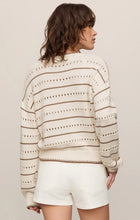 Load image into Gallery viewer, Z SUPPLY-DARBY STRIPE SWEATER SANDSTONE