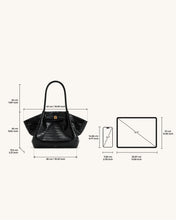 Load image into Gallery viewer, JW PEI-HANA MEDIUM TOTE BAG-BLACK CROC
