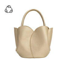 Load image into Gallery viewer, MELIE BIANCO- GOLD TULIP VEGAN BAG