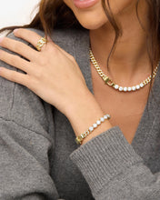 Load image into Gallery viewer, MELINDA MARIA-PAVE JULIAN LOVES DIAMOND BRACELET 7.5