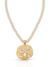 Load image into Gallery viewer, ETTIKA-SAND DOLLAR PENDANT NECKLACE