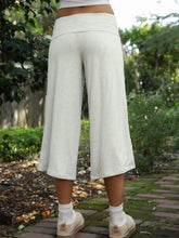 Load image into Gallery viewer, TICTOC-FOLDOVER CROP WIDE LEG PANT