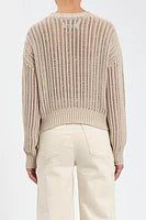 Load image into Gallery viewer, DAZE-SEASIDE OPEN STITCH SWEATER