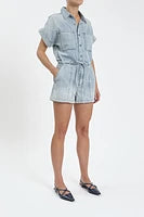 Load image into Gallery viewer, DAZE-SURFSIDE DRAWSTRING ROMPER WILDCARD