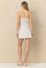 Load image into Gallery viewer, VINTAGE HAVANA-POLKA DOT FRONT TWIST MINI DRESS