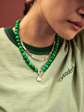 Load image into Gallery viewer, BAUBLEBAR-JANETTE BEADED RING NECKLACE-MALACHITE
