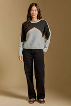 Load image into Gallery viewer, SALT WATER LUXE-CRUE VINTAGE BLUE SWEATER