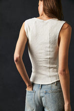 Load image into Gallery viewer, Free People slogan ribbed tank