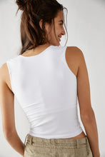Load image into Gallery viewer, FREE PEOPLE-CLEAN LINES CAMI IN WHITE