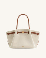 Load image into Gallery viewer, JW PEI-HANA MEDIUM TOTE BAG BROWN CANVAS