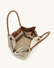 Load image into Gallery viewer, JW PEI-HANA LARGE TOTE BAG BROWN CANVAS