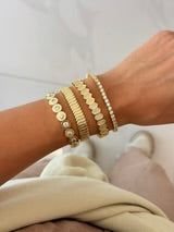 Load image into Gallery viewer, JTG-GOLDEN ORBIT STRETCHY BRACELET