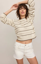 Load image into Gallery viewer, Z SUPPLY-DARBY STRIPE SWEATER SANDSTONE