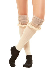 Load image into Gallery viewer, BOOTIGHTS-BETSY BURLAP OVER THE KNEE SOCKS