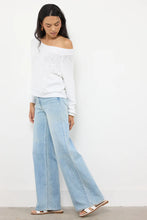 Load image into Gallery viewer, LA MADE-CAROL OFF SHOULDER PULLOVER IN WHITE