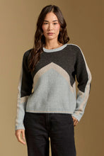 Load image into Gallery viewer, SALT WATER LUXE-CRUE VINTAGE BLUE SWEATER