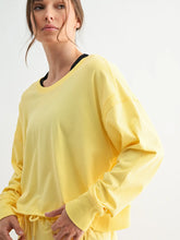 Load image into Gallery viewer, MONO B-CRESCENT PIMA OPEN BACK LONG SLEEVE TEE