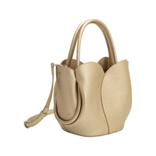 Load image into Gallery viewer, MELIE BIANCO- GOLD TULIP VEGAN BAG