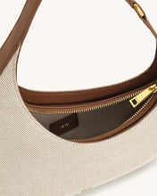 Load image into Gallery viewer, JW PEI-HARLEE SHOULDER BAG BROWN CANVAS