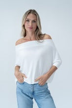 Load image into Gallery viewer, Six Fifty Short Sleeve Anywhere Women Top in ivory Woman