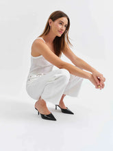 Load image into Gallery viewer, DAZE-PLEASER HIGH RISE WIDE ANKLE DENIM IN LAMB
