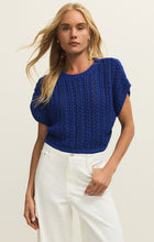 Load image into Gallery viewer, Z SUPPLY-BALLAST CROCHET TOP IN NAUTICAL BLUE