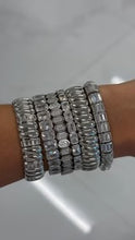 Load image into Gallery viewer, JTG-LUXE TUBE STRETCHY SILVER BRACELET