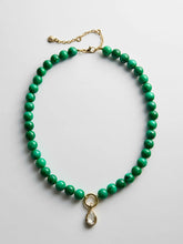 Load image into Gallery viewer, BAUBLEBAR-JANETTE BEADED RING NECKLACE-MALACHITE