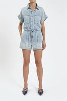 Load image into Gallery viewer, DAZE-SURFSIDE DRAWSTRING ROMPER WILDCARD