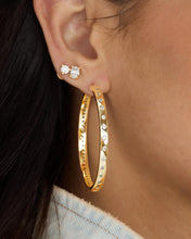 Load image into Gallery viewer, MELINDA MARIA- ASHLEY REVERSIBLE HOOPS 2”
