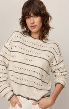 Load image into Gallery viewer, Z SUPPLY-DARBY STRIPE SWEATER SANDSTONE