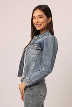 Load image into Gallery viewer, DEAR JOHN-CUT OFF JEAN JACKET MALLOW