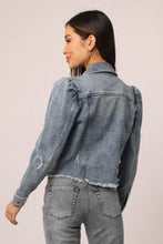 Load image into Gallery viewer, DEAR JOHN-CUT OFF JEAN JACKET MALLOW