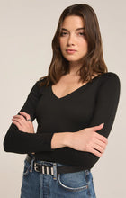 Load image into Gallery viewer, Z Supply-avala L/s So Smooth Top Black
